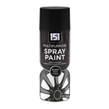 Classic Signature - 151 Multi Purpose Spray Paint 400ml for Metal, Wood, Plastic, Walls - Aerosol Spray with Perfect Finish (3 x Pack, Black Matt)