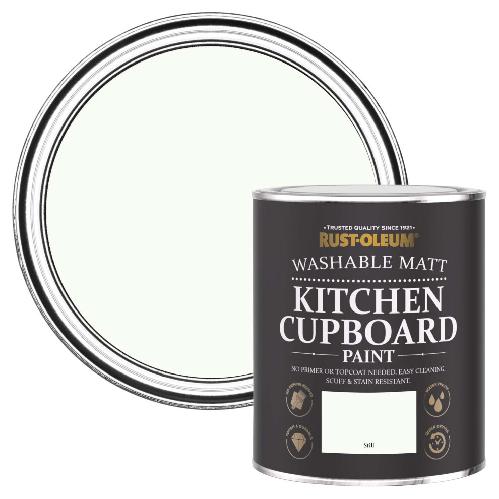 Rust-Oleum Off Kitchen Cupboard Paint In Matt Finish - Still 750Ml, Shdrct844 White