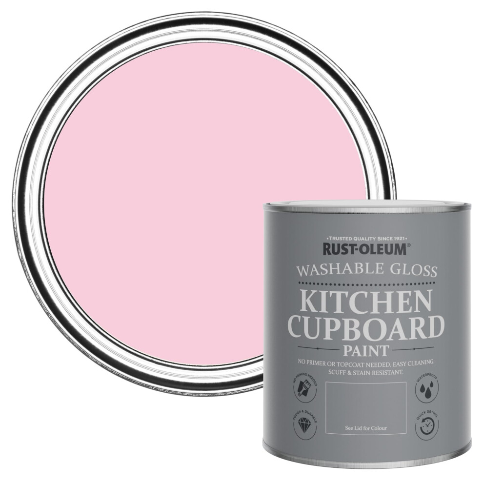 Rust-Oleum Kitchen Cupboard Paint In Gloss Finish - My Husband Said No 750Ml Pink