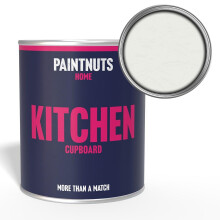 PaintNuts Kitchen Cupboard Paint - RAL-9003 - SIGNAL WHITE Satin 250ml Tin