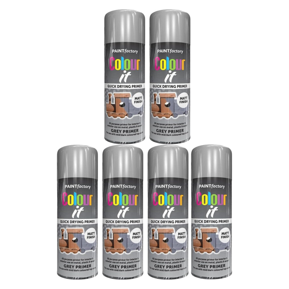 Pnjb Grey Primer Spray Paint, Adhesion, Longevity And Durability, Smooth Primer, Flawless And Polished, All-Purpose Paint For Metal, Wood, & 5056761769323