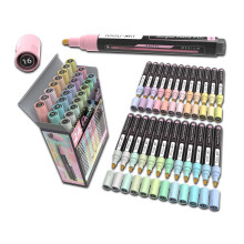 TOOLI-ART Acrylic Paint Markers Paint Pens Special Colours Set For Rock Painting, Canvas, Fabric, Glass, Mugs, Wood, Ceramics, Plastic, Multi-Surface.