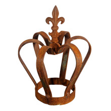 Bornh?ft Patina Rust Crown - Metal Rustic Garden Decoration
