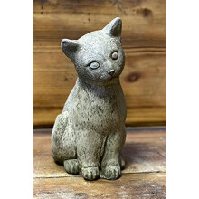 STONE GARDEN CUTE SITTING CAT KITTEN CONCRETE GIFT ORNAMENT