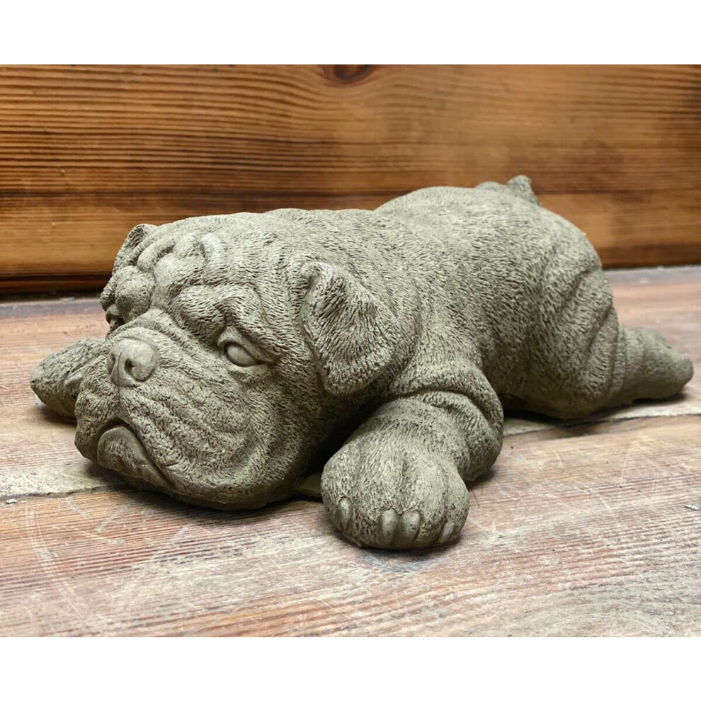Pgona J And L Stone Ornaments Stone Bulldog Statue Ornament