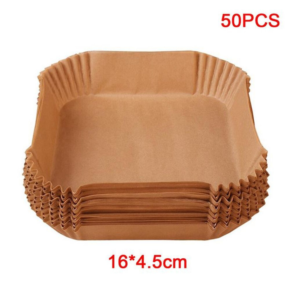 (50pcs) Air Fryer Disposable Baking Paper Liner Form Tray Kitchen Grill Parchment Paper