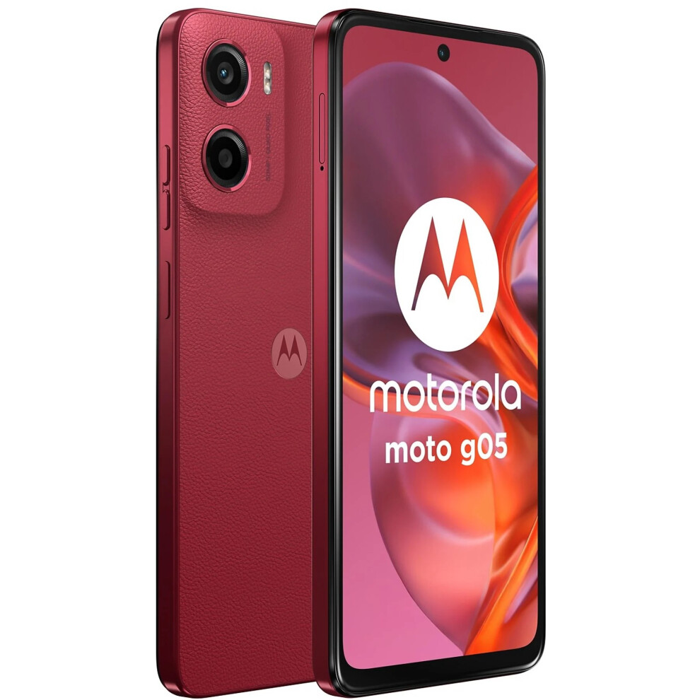 Motorola Moto G05 4G Dual SIM 4GB RAM 256GB ROM Plum Red
