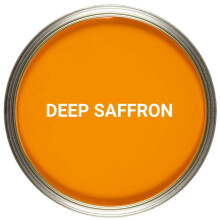 Vintro Paint | Orange Eggshell Paint | for Walls | Wood | Trim | Satin Furniture Paint | 1 Litre (Deep Saffron - Orange)
