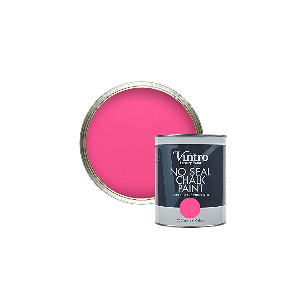 B&Q - No Seal Chalk Paint Pink Interior & Exterior For Furniture Walls Wood Metal 1 Litre (Deptford Pink) - Image 4