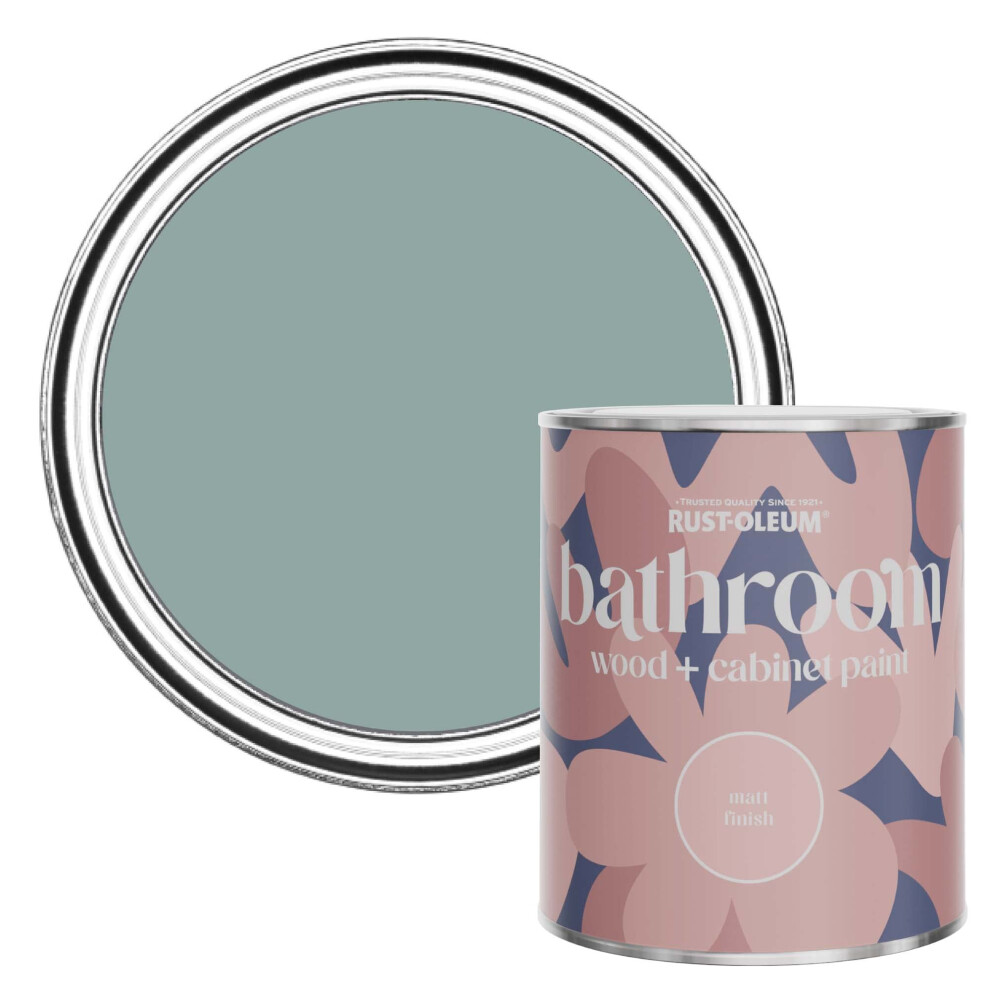Rust-Oleum Moisture Resistant Bathroom Wood And Cabinet Paint In Matt Finish - Gresham 750Ml Blue