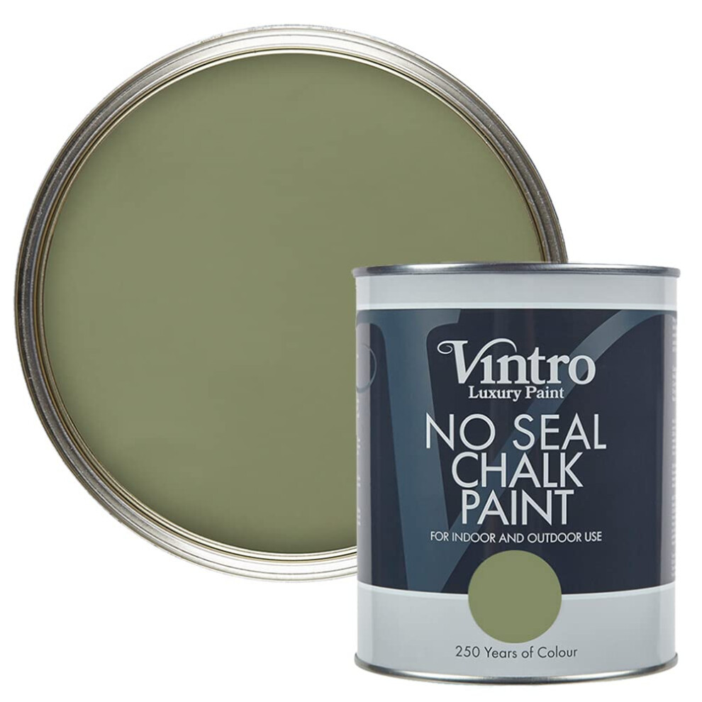 Vintro Paint Chiffchaff Green No Seal Chalk Paint 1L - Image 4