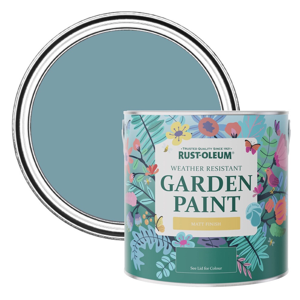 Rust-Oleum Mould-Resistant Garden Paint In Matt Finish - Pacific State 2.5L Blue