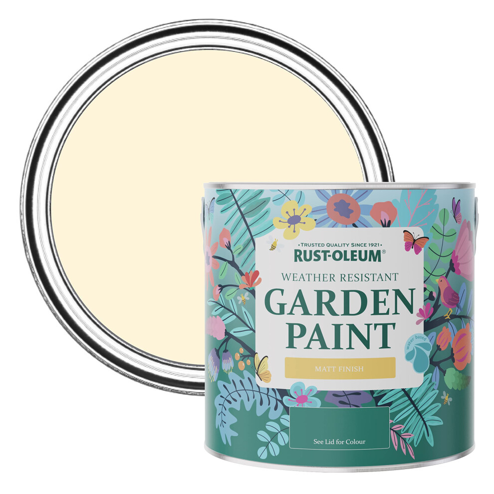 Rust-Oleum Beige Mould-Resistant Garden Paint In Matt Finish - Clotted 2.5L Cream