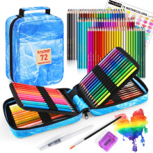 KALOUR PDAS Professional Watercolor Pencils, Set of 72, Studio Collection Artist Pencils, Pre-Sharpened Water Colored Pencils, Firm Texture,