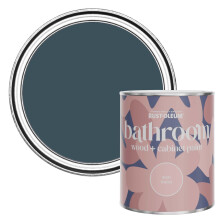 Rust-Oleum Blue Moisture Resistant Bathroom Wood and Cabinet Paint in Matt Finish - EVENING BLUE 750ML