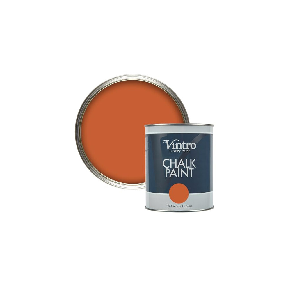 B&Q - Orange Brown Chalk Paint/furniture Paint Matt Finish 1 Litre (Thor's Rust) - Image 4