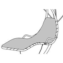 Horizon HANGING SWING CHAIR REPLACEMENT SPARE TEXTILINE SEAT BASE - Black, GF10004.BLK