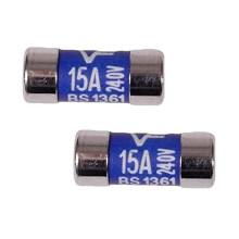 BH02788 (2 Pcs) Consumer Unit Fuse, 15 amp - Pack of 2 Pieces