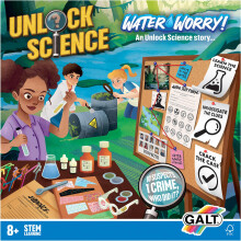 Unlock Science - Water Worry! Kit for Kids Ages 8+, STEM Science Experiments Set and Fun Filled Crime Solving, Mystery Game for Children, Learn
