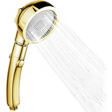Pommeau de douche, douchette universelle 3 modes, pommeau de douche à économie d'eau avec arrêt, pommeau de douche amovible chromé, douche de sal