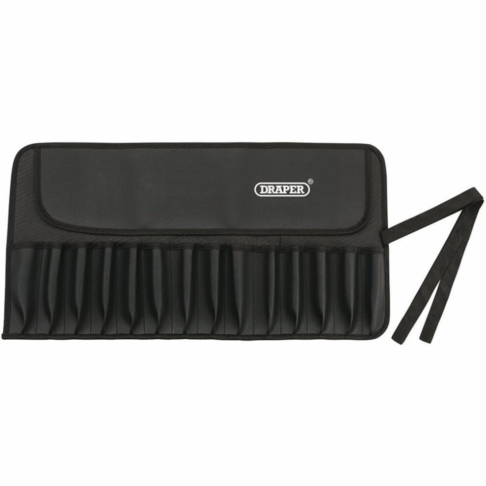 Draper Expert 72977 14-Pocket Pvc Tool Roll Black