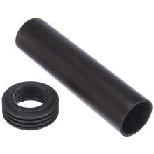 152.434.16.1 – Black HDPE Nut, 45mm x 18.5cm, 1 Piece, Hex Head, Right Hand, Coarse, Commercial Grade