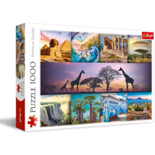 Puzzle 1000 -kollaasi - Afrikka TREFL