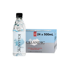 Premium Still Water 500ml Recycled PET Bottles x 24 Per Pack – Alkaline/Low PH, Recycled Packaging, BPA Free, Carbon Neutral from Icelandic Spring.