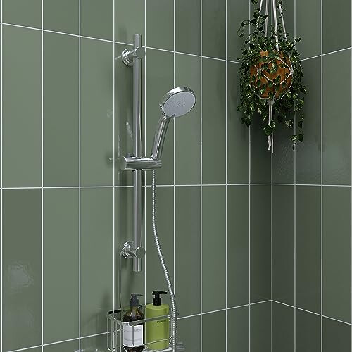 Croydex Presion Pressure Boost Range Five Function Hand Shower 100mm diam - Chrome 1