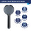 Croydex Presion Pressure Boost Range Five Function Hand Shower 100mm diam - Chrome 6