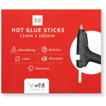 11mm | Glue Stick | Glue Sticks for Glue Gun | 50 pcs | 11mm x 100mm | Hot Glue Gun Sticks