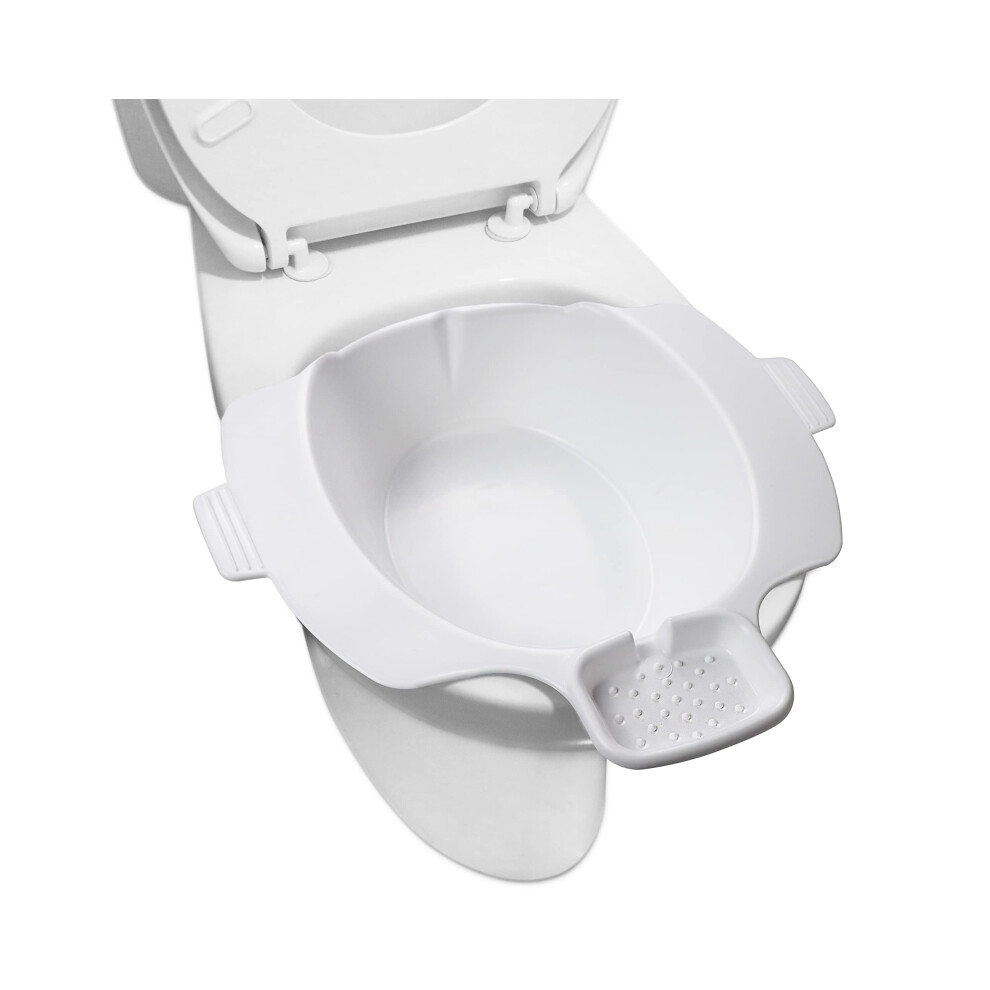 Pepe Mobility - Sitz Bath For Toilet, Bidet Bowl, Portable, Hemorrhoids Relief, Over Bowl, White Postpartum