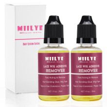 MIILYE WIG GLUE REDOVER X 2 BOTTIGLIE NAST NEGGI IN ESTENZIONI DI CAPELLI REMOVER | SOLEVENT PER LAVALLA ADEREVENUE LACCIO FRIZIONE FERRIVA