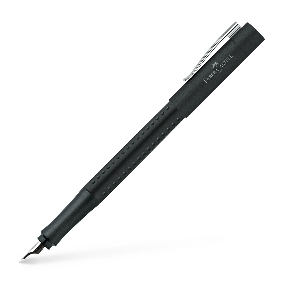 Grip 2011 Fountain Pen, F Nib Black Black