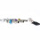 3pcs Tubular Lock Pick Tools with Transparent Tubular Lock,Locksmith Practice Set 2