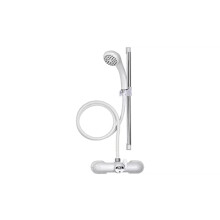 Bath Shower Mixer Set White & Chrome, 430mm, (AB220022)
