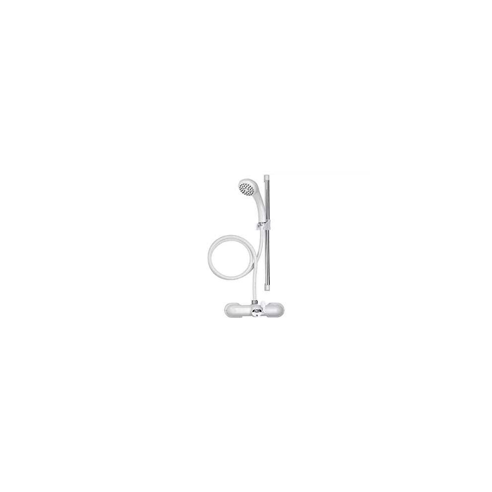 Bath Shower Mixer Set White & Chrome, 430mm, (AB220022)