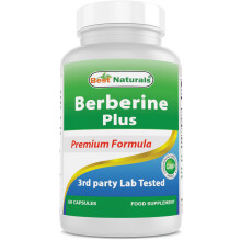 Berberine Plus with Berberine HCl, Vitamin C and Zinc, 1000 mg, 60 Capsules