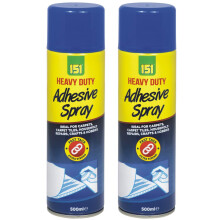 2 x 500ml Adhesive Carpet Glue Spray for Multi Use Card Paper Carpet Foam Fabric Can