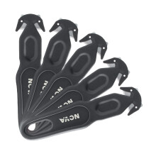 Safety Cutter Tool, Ergonomic Film Cutting Blade, Box, Strap, Carton and Package Opener (Black, 5 Pack)…