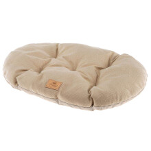 Cat And Dog Cushion Stuart 45/2, Double-Sided, Tweed And Soft Velvet, Washable, Beige, XS