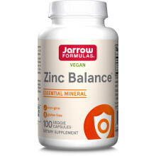 Zinc Balance, Zinc 15mg and Copper 1mg, 100 Vegan Capsules, Gluten Free, Vegetarian, Soy Free, GMO Free, Minerals Supplement