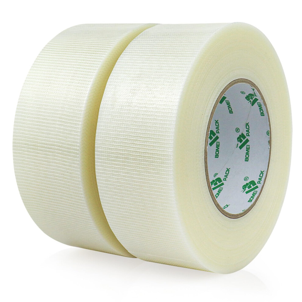 2 Packs Clear Duct Tape Reinforced Cloth Gaffer Tape 50Mm X 30Y Waterproofs For Pipelines Ducts Repairing,Heavy Duty Moving Boxes Sealing Bundling 6974241645174