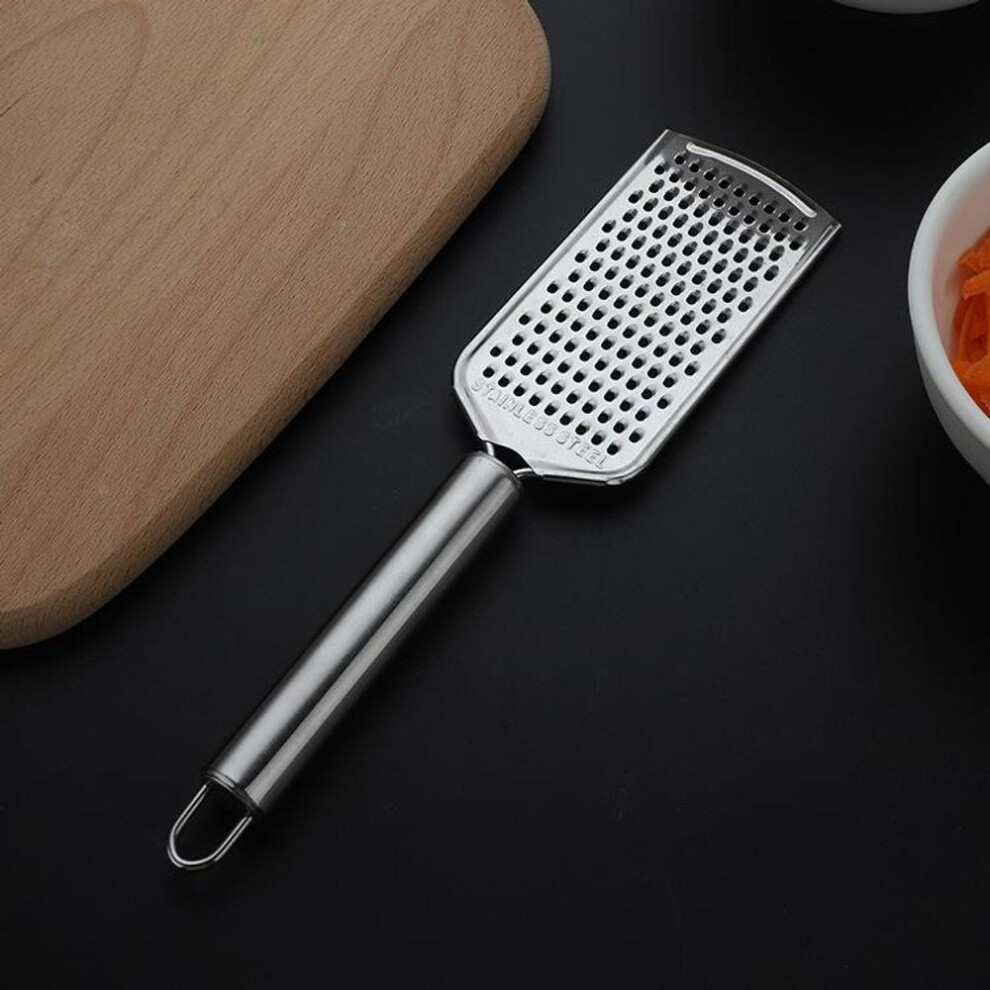 (silver, Small hole shredder) Cheese Grater Multi-purpose Stainless Steel Sharp  Cheese Planer Cheese Shavings Knife