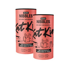 Salmon Nibbles (Pack of 2): 100% Salmon Fillet Freeze-Dried Cat Treats 50g – Delicious Fresh Salmon; Freeze-Dried to Protect Nutrition; Made in the