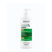 Dercos Anti-Dandruff and Anti-Itch 2in1 Dermatological Conditioning Shampoo, Treats and Protects Against Dandruff, 390ml