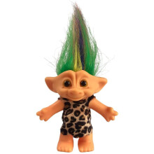 Lucky Troll Dolls Vintage Troll Dolls Chromatisch Schattig voor collecties Schoolproject Kunst en handwerk Feestartikelen - 19,5 cm lang kleurrijk ha