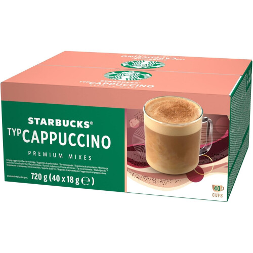 Starbucks Cappuccino Instant Coffee Sachets - 40 x 18 g 1