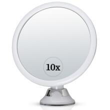 Mirrorvana 10x Miroir d'agrandissement rond pour l'application de maquillage - Miroir de maquillage cosmtique de ventou