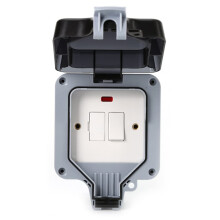 Weatherproof Outdoor Switched Fused Connection Unit, IP66 Rated, 13 Amp